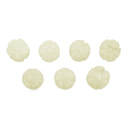 Piedra Natural 9mm Flor Miel Jade
