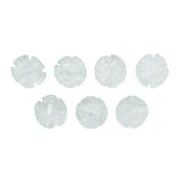 Piedra Natural 9mm Flor Cristal