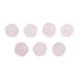 Piedra Natural 9mm Flor Rosa Quartz