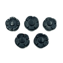 Piedra Natural 12x5mm Flor Black Obsidiana