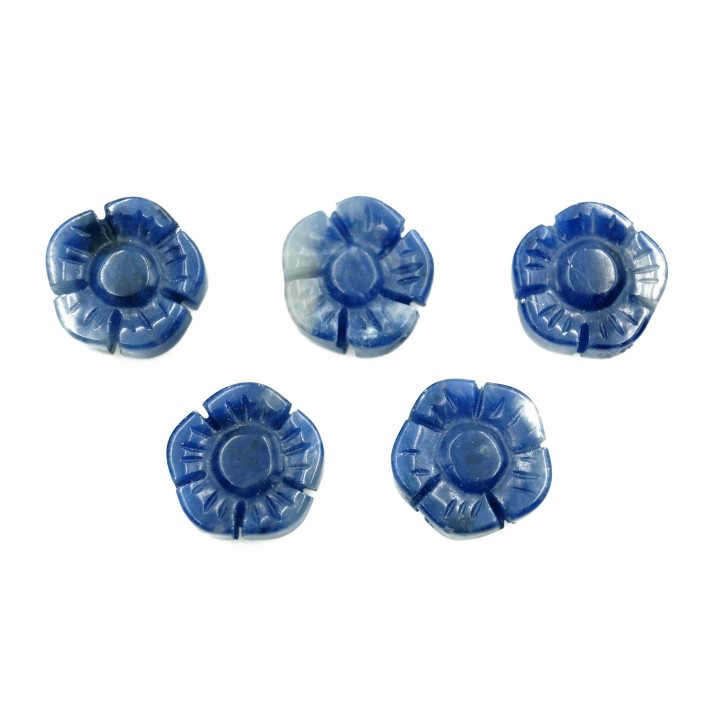 Piedra Natural 12x5mm Flor Sodalite