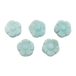 Piedra Natural 12x4mm Flor Amazonite