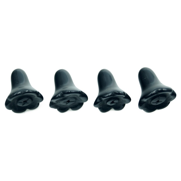 Piedra Natural 13mm Tulipan Black Obsidiana