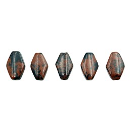 Piedra Natural 8x12x4mm Rombo Mahogany