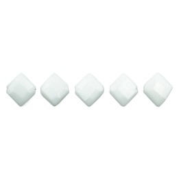 Piedra Natural 10x10mm Cocol Facetado Syn White Agate