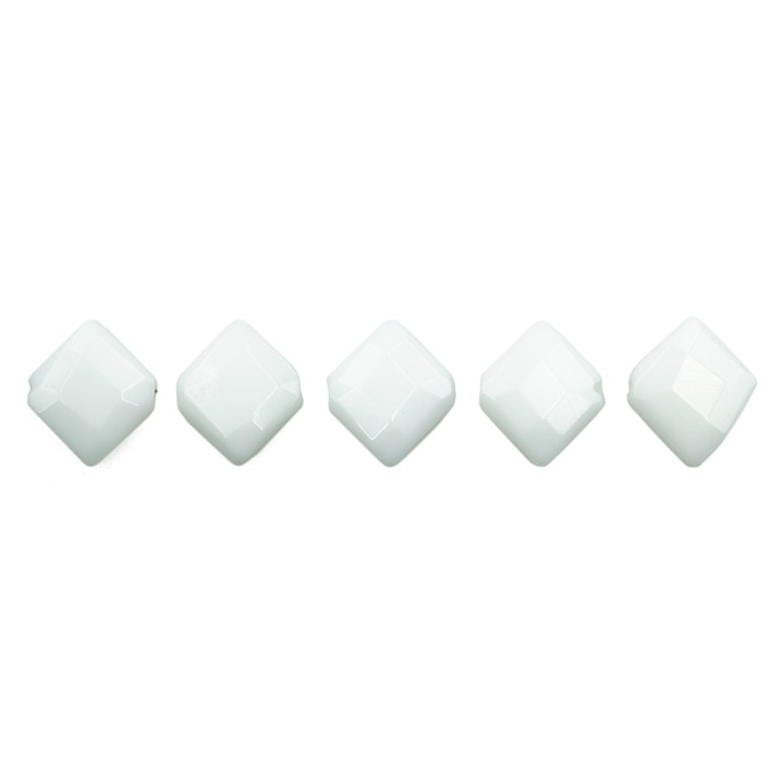 Piedra Natural 10x10mm Cocol Facetado Syn White Agate
