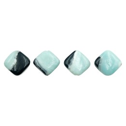 Piedra Natural 14x5mm Rombo Black Gold Amazonite