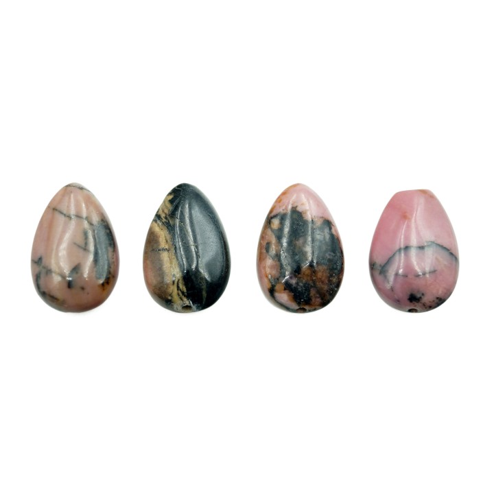 Piedra Natural 10x15x15mm Lagrima Rodonite