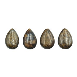 Piedra Natural 10x15x5mm Lagrima Plana Brioche Agate