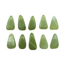 Piedra Natural 8x14mm Lagrima Plana New Jade