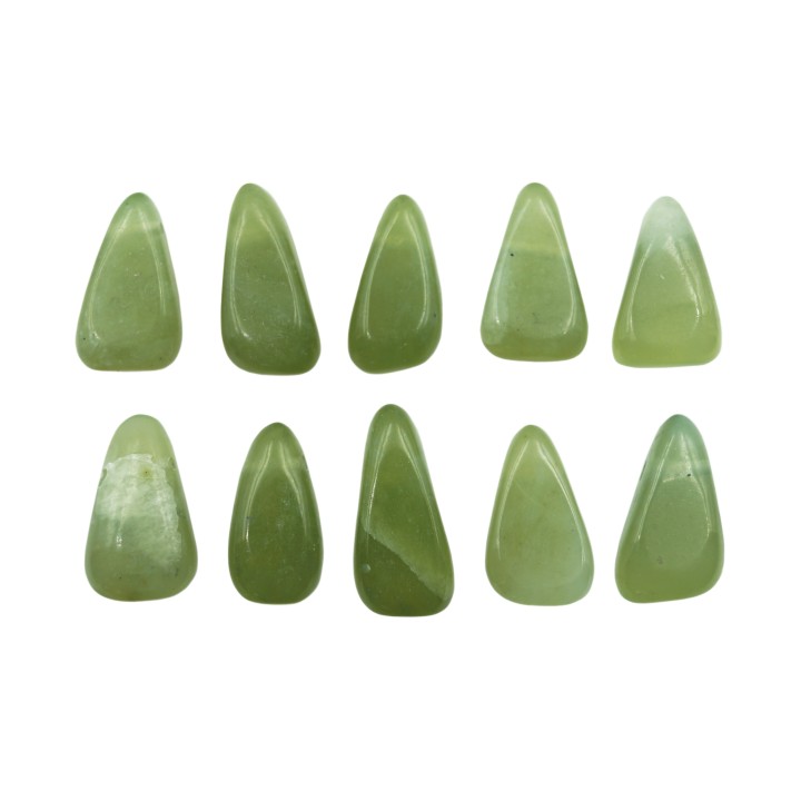 Piedra Natural 8x14mm Lagrima Plana New Jade