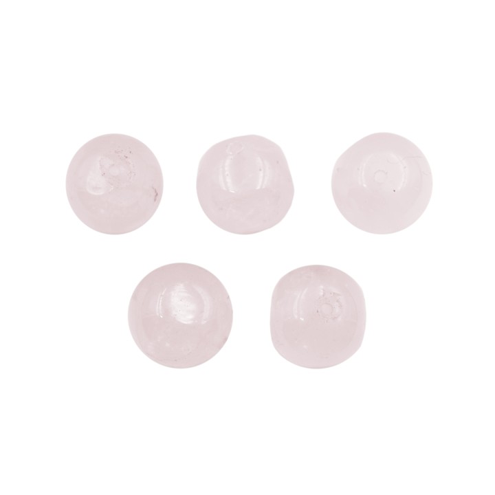 Piedra Natural 10mm Bola Deforme Rosa Quartz