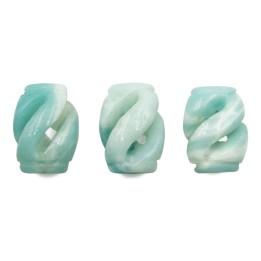 Piedra Natural 15x20mm Barril Plano Amazonite