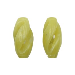 Piedra Natural 15x30mm Barril Plano Froster Lemon Agate