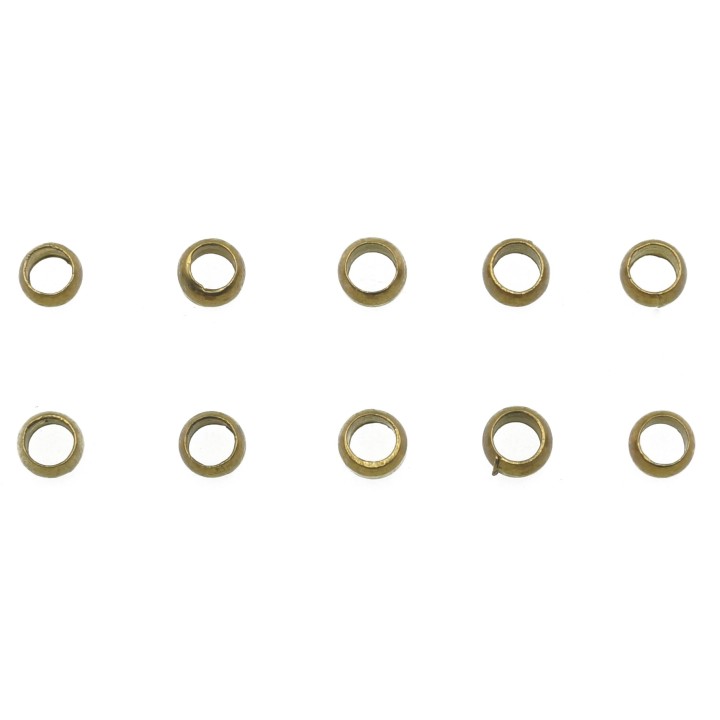 Remache 2.5 mm de laton para collar, pulsera y aretes