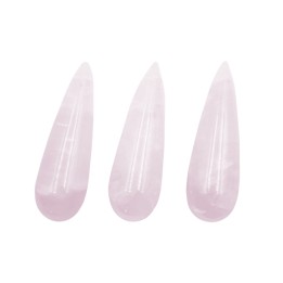 Piedra Natural 40x12mm Lagrima Rosa Quartz