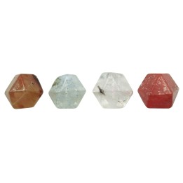 Piedra Natural 15x15mm Piedra Facetada Multicolor