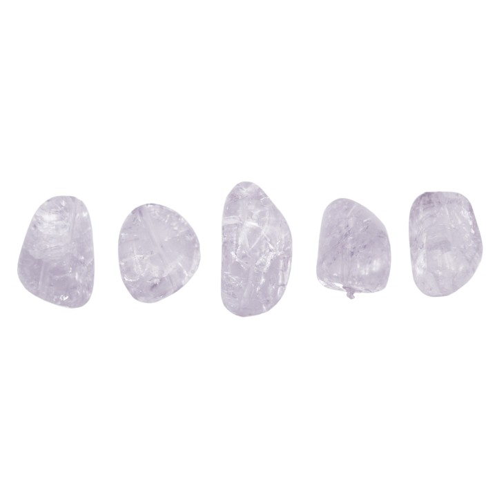 Piedra Natural 16x14mm Deforme Lila