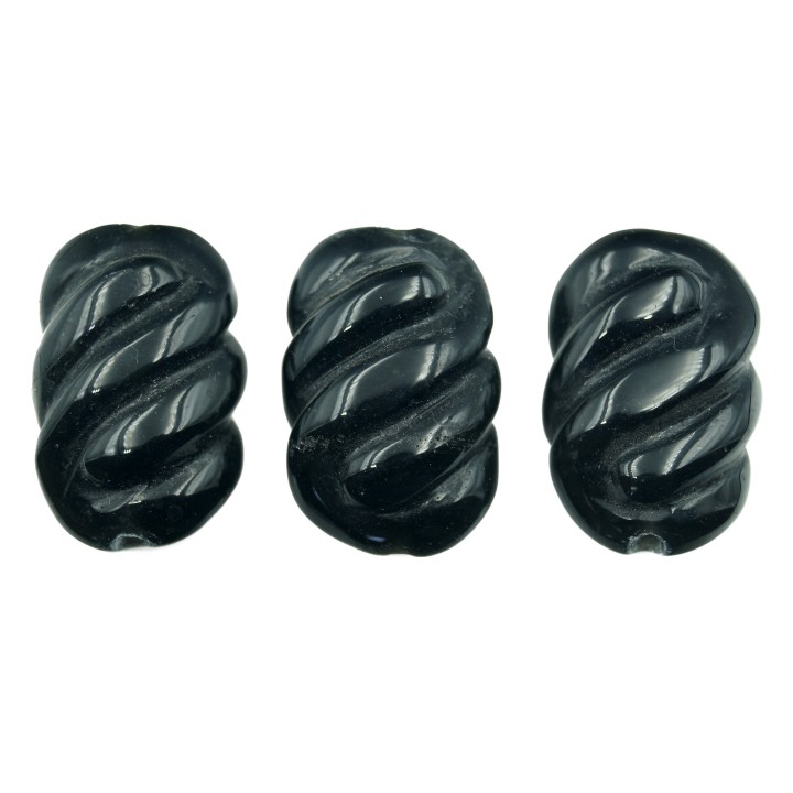 Piedra Natural 20x30mm Deforme Black Obsidiana