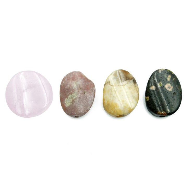 Piedra Natural 15x20mm Figuras Curvas Multicolor