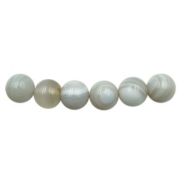 Piedra Natural 10mm Bola Greey Agate