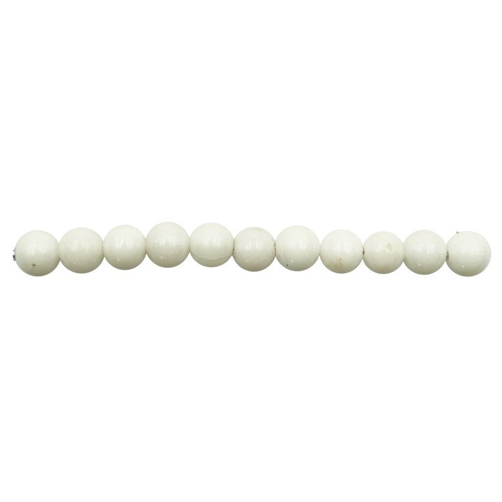 Piedra Natural 6mm Bola White Agate