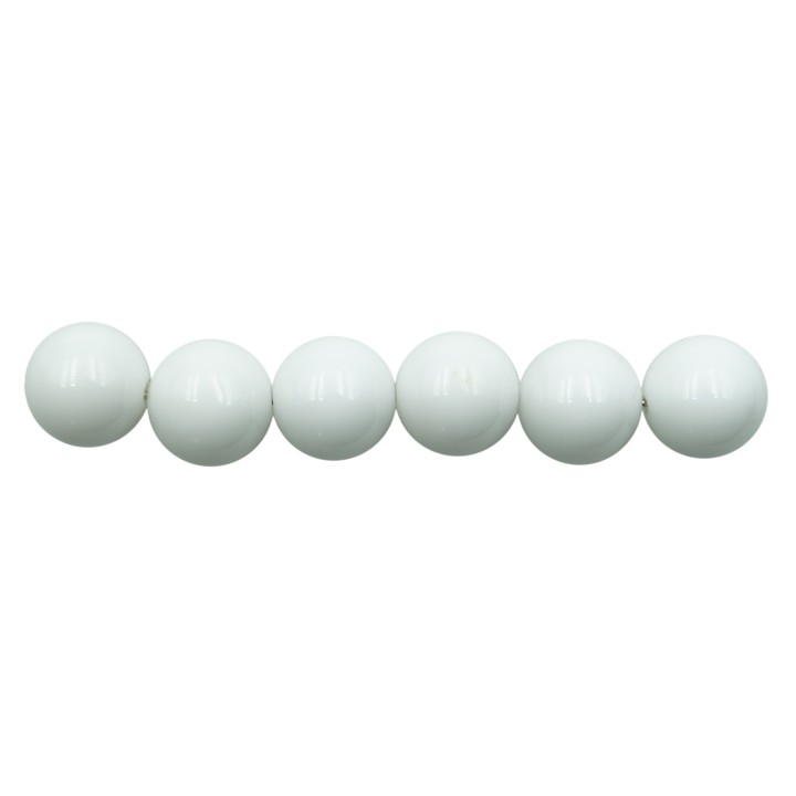 Piedra Natural 10mm Bola Syntetic White Agate