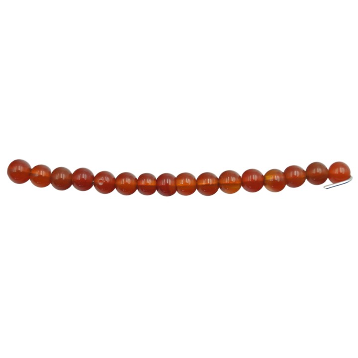 Piedra Natural 4mm Bola Red Agate