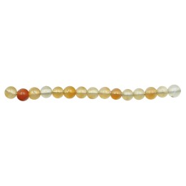 Piedra Natural 4mm Bola Red Agate