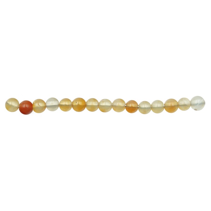 Piedra Natural 4mm Bola Red Agate