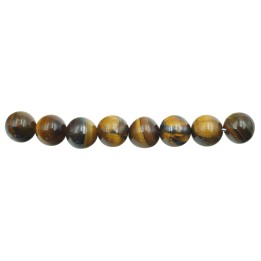 Piedra Natural 8mm Bola Ojo de Tigre
