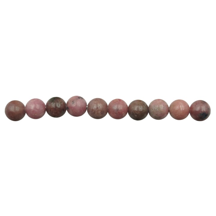 Piedra Natural 6mm Bola Rodonite