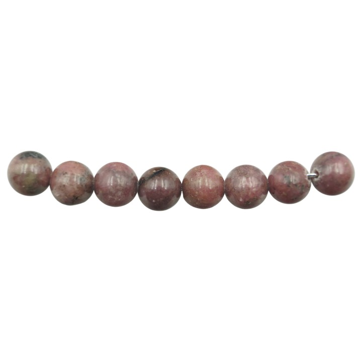 Piedra Natural 8mm Bola Rodonite