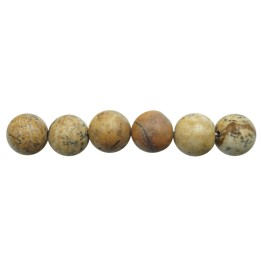 Piedra Natural 10mm Bola Picture Jasper