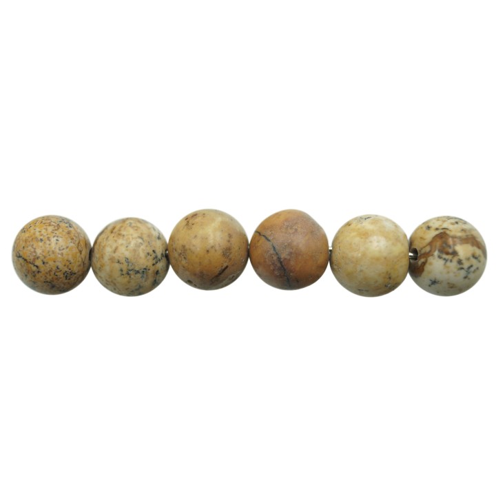 Piedra Natural 10mm Bola Picture Jasper