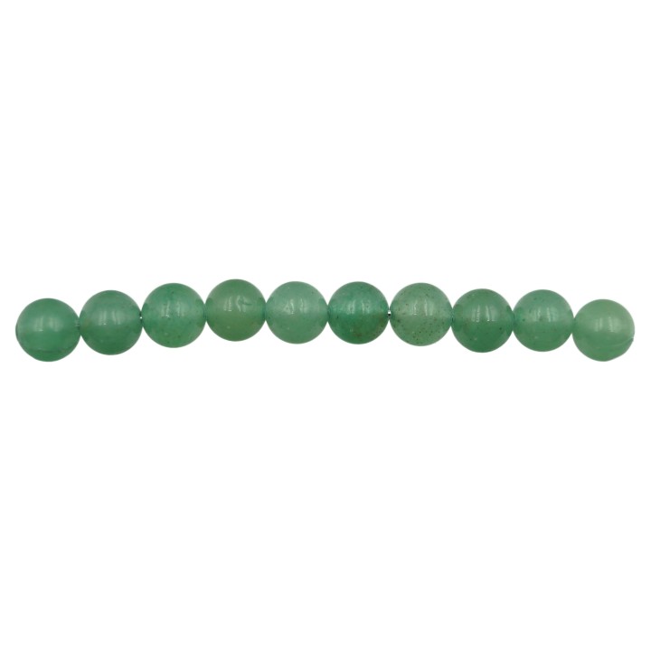Piedra Natural 6mm Bola Green Aventurine