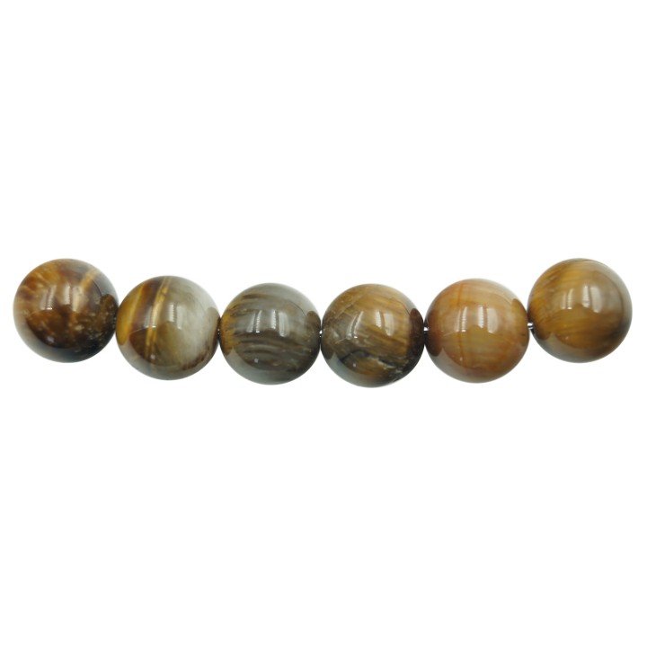 Piedra Natural 10mm Bola Ojo de Tigre