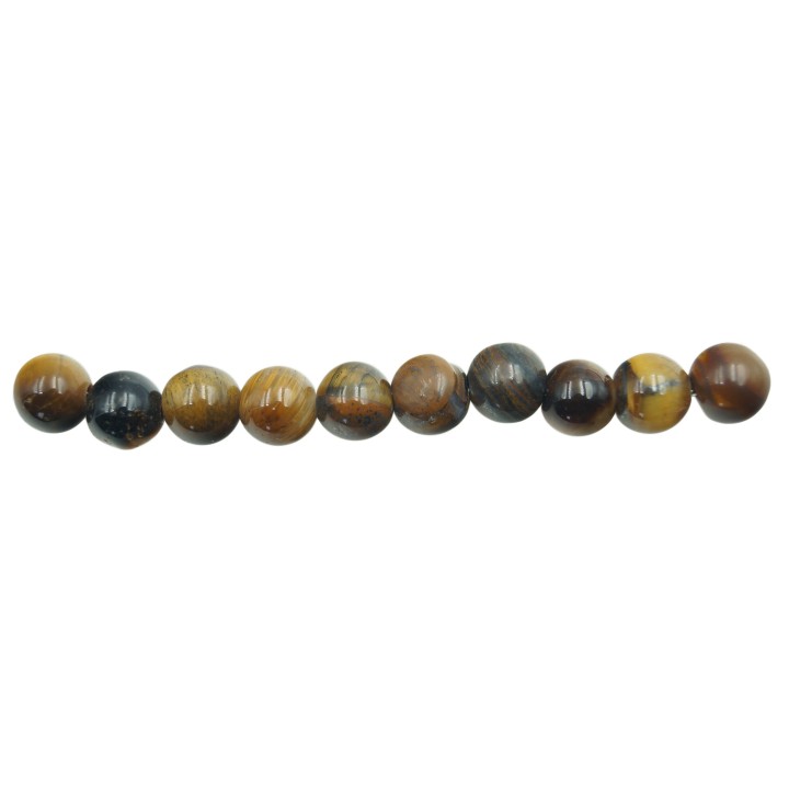 Piedra Natural 6mm Bola Ojo de Tigre