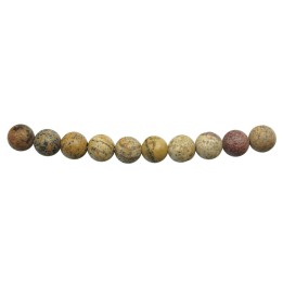 Piedra Natural 6mm Bola Picture Jasper