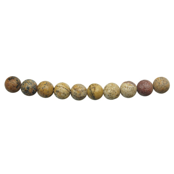 Piedra Natural 6mm Bola Picture Jasper