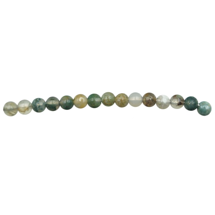 Piedra Natural 4mm Bola Indian Agate