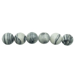Piedra Natural 10mm Bola Picaso Jasper