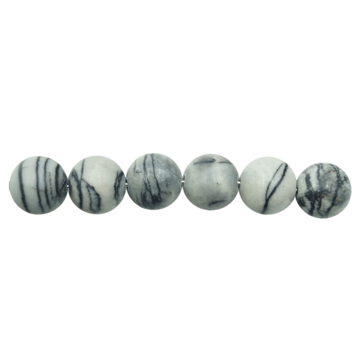Piedra Natural 10mm Bola Picaso Jasper