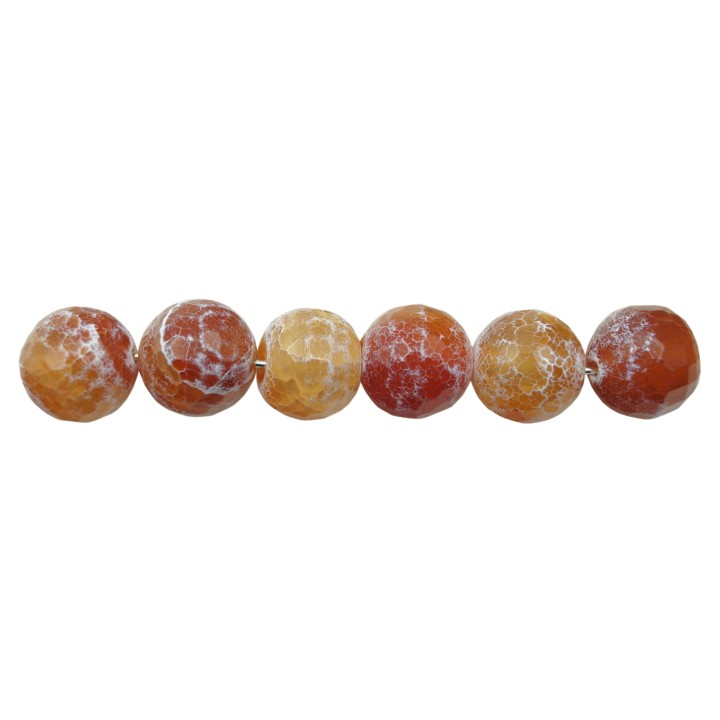Piedra Natural 10mm Bola Red Ice Agate