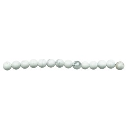 Piedra Natural 4mm Bola White Howlite