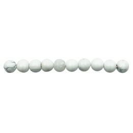 Piedra Natural 6mm Bola White Howlite