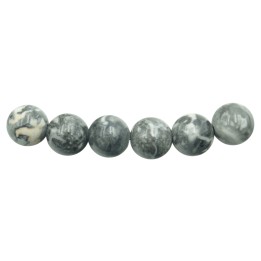 Piedra Natural 10mm Bola Black White Jasper
