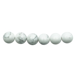 Piedra Natural 10mm Bola White Howlite