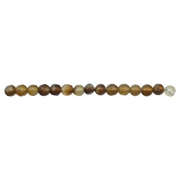 Piedra Natural 4mm Bola Facetada Dark Agate