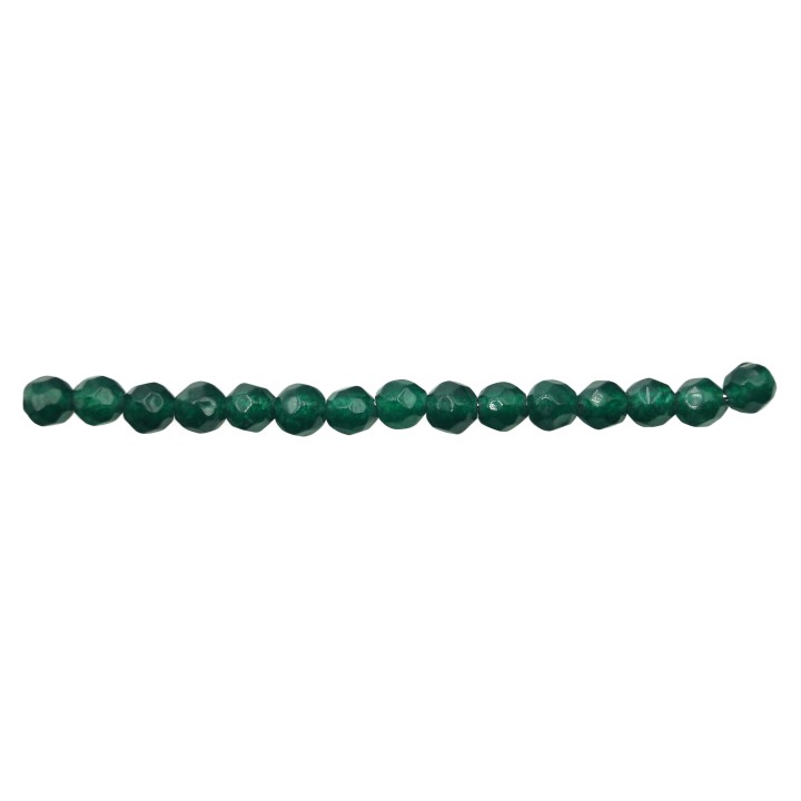 Piedra Natural 4mm Bola Facetada Green